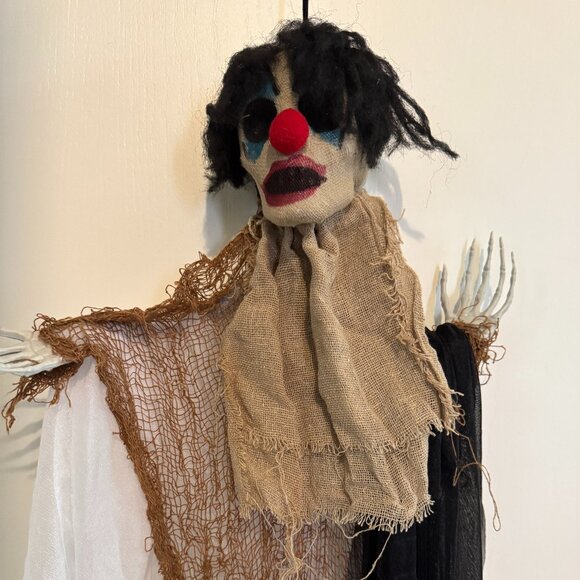Ashland Halloween Clown Reaper Faucheuse Clown 3 ft New - Picture 1 of 7